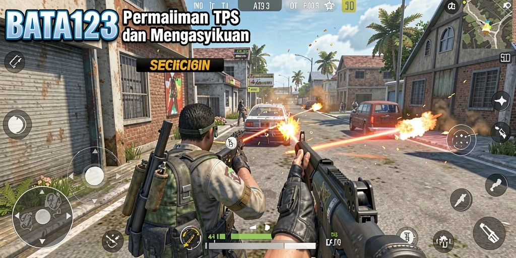 Tampilan gameplay mendebarkan dalam BATA123 dengan karakter yang beraksi.