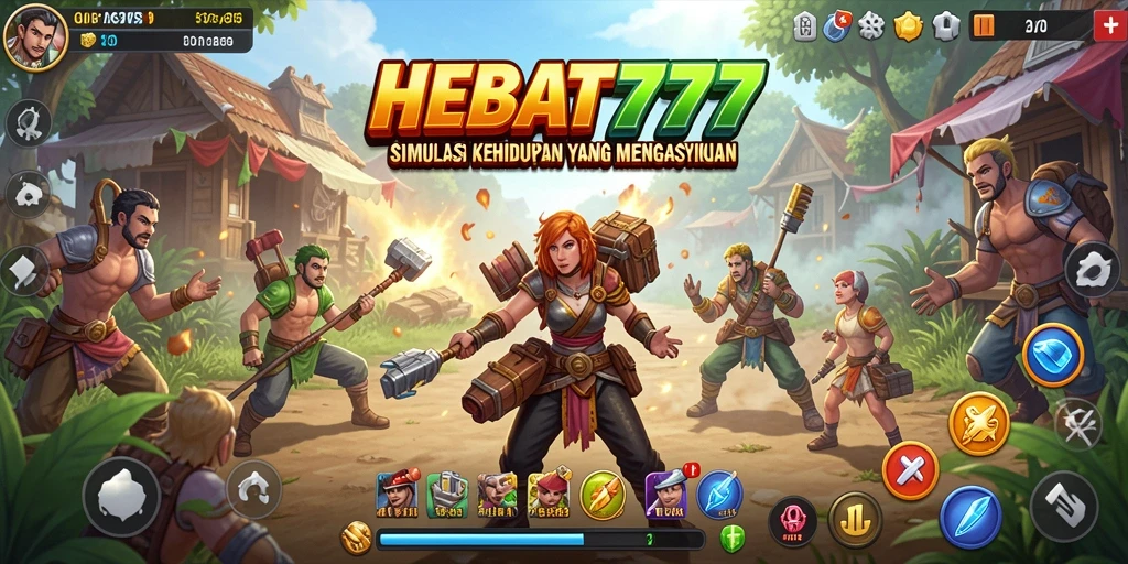 Tampilan screenshot HEBAT777 menunjukkan gameplay simulasi yang menarik.