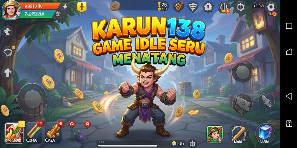 Screenshot gameplay menunjukkan keseruan dalam game Idle KARUN138.