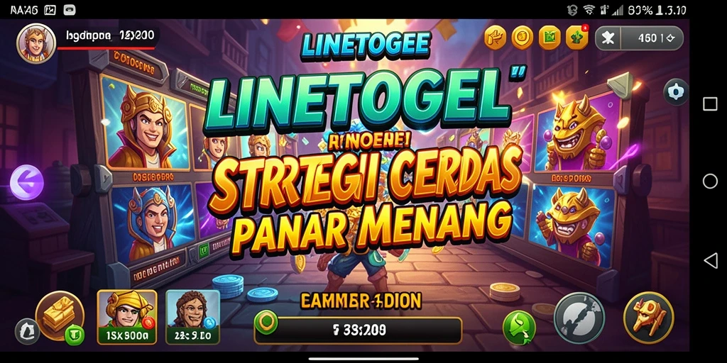 Tangkapan layar gameplay menunjukkan strategi bermain LINETOGEL yang menarik.