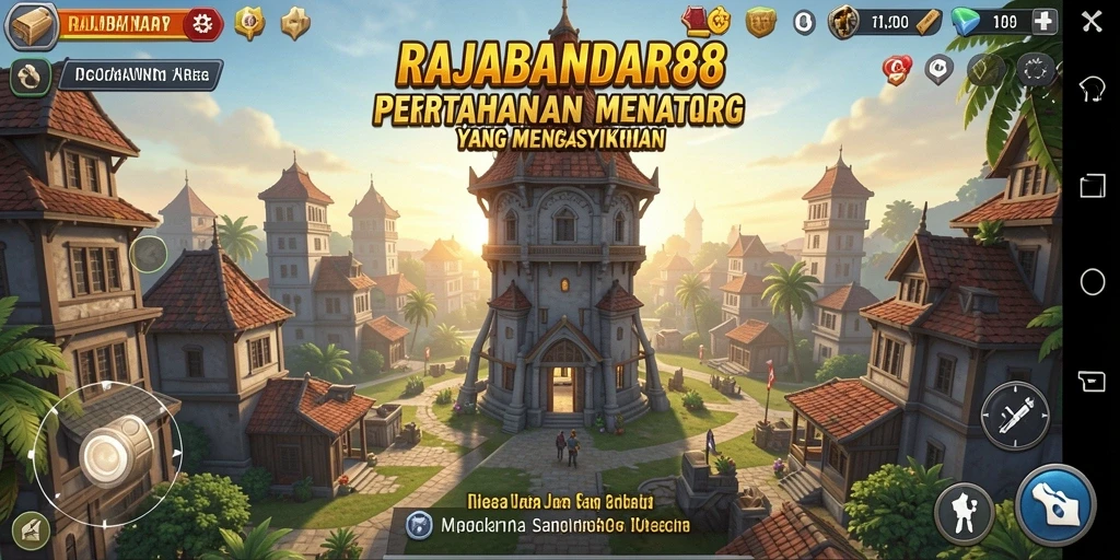 Screenshot menunjukkan aksi seru dan strategi di RAJABANDAR88.