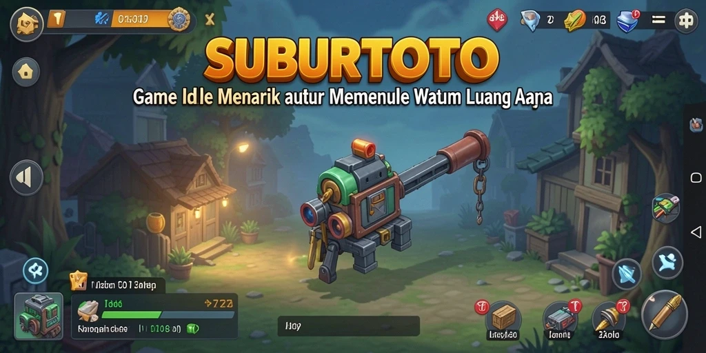 Tampilan gameplay SUBURTOTO dengan elemen Idle yang menarik.