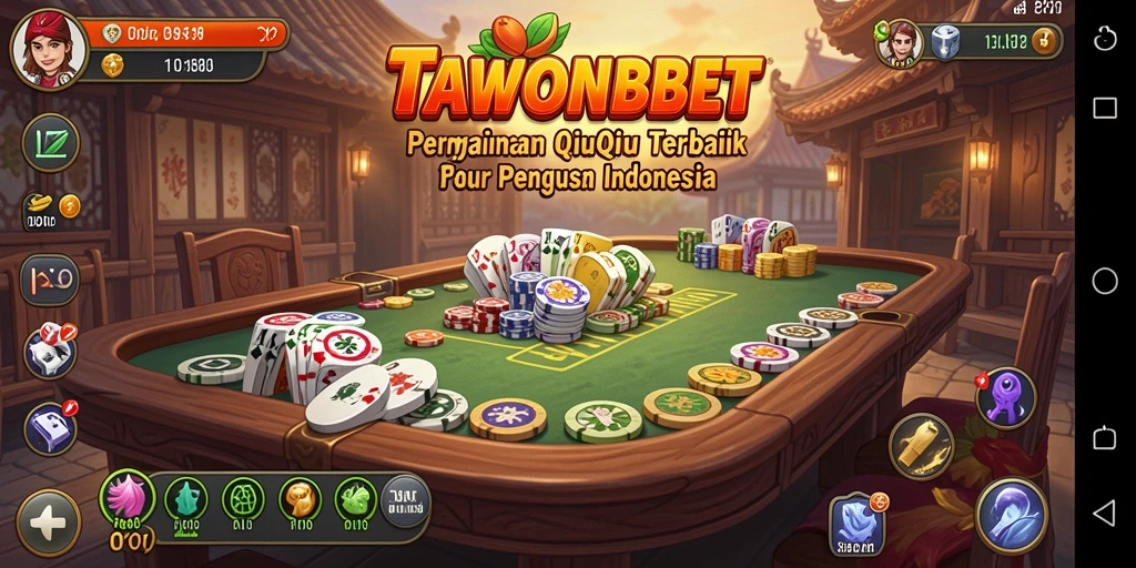 Tampilan gameplay seru TAWONBET dalam permainan QiuQiu.